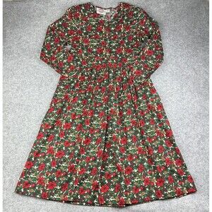 Conversation Pieces Dress Womens Small Floral Art to Wear Button Pockets Vintage